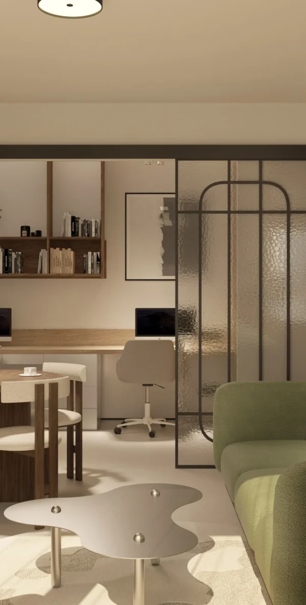2 architekt białystok projekt mieszkania w stylu mid century modern
